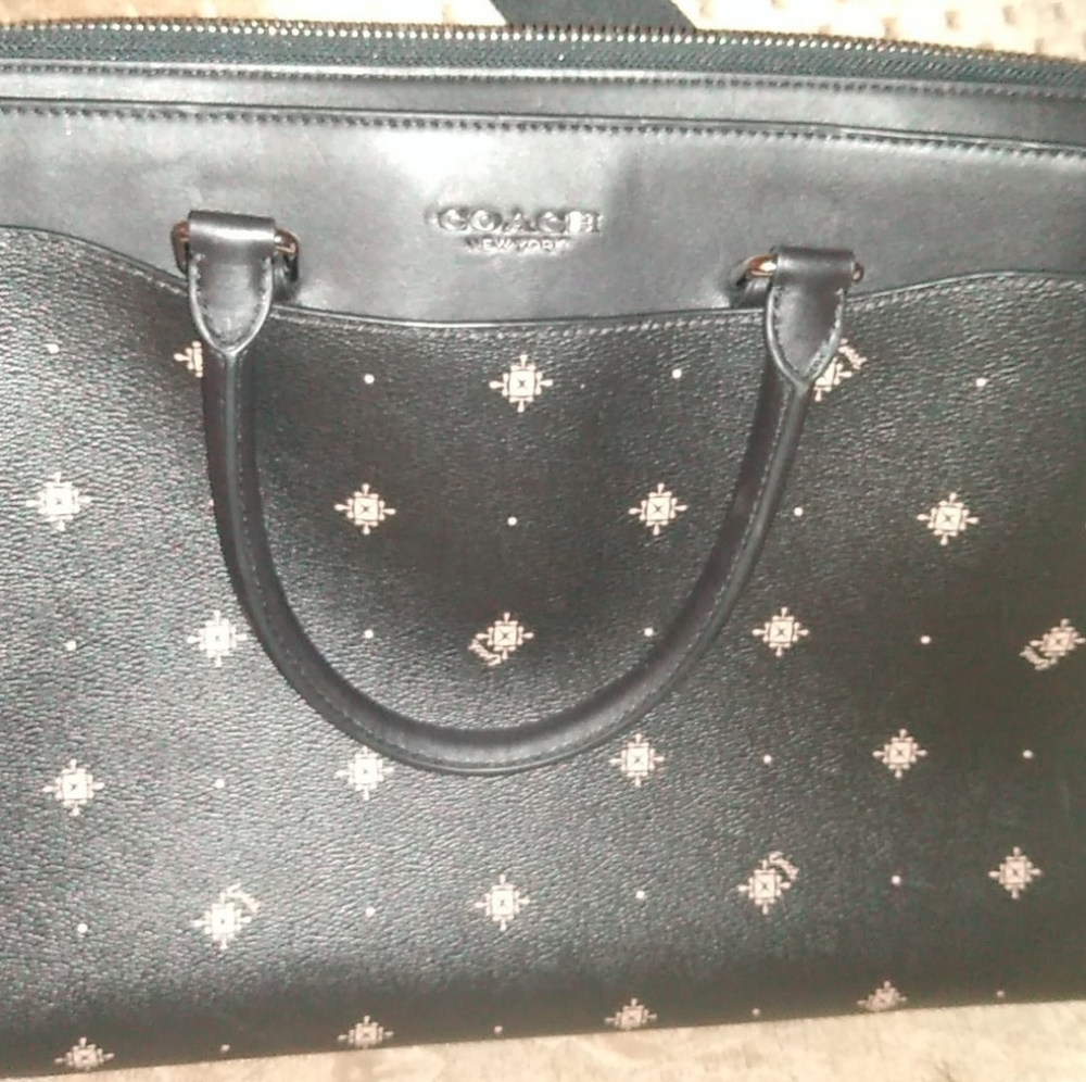 Coach Leather Messenger Bag